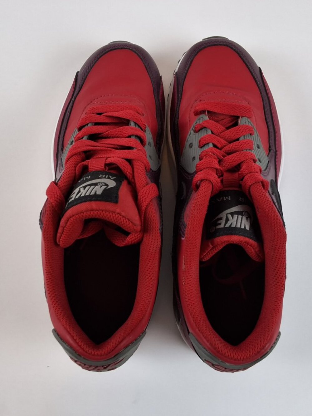 Nike Air Max 90 GS Red Gray Sneakers Youth Size 4Y EU 36 - Picture 5 of 16